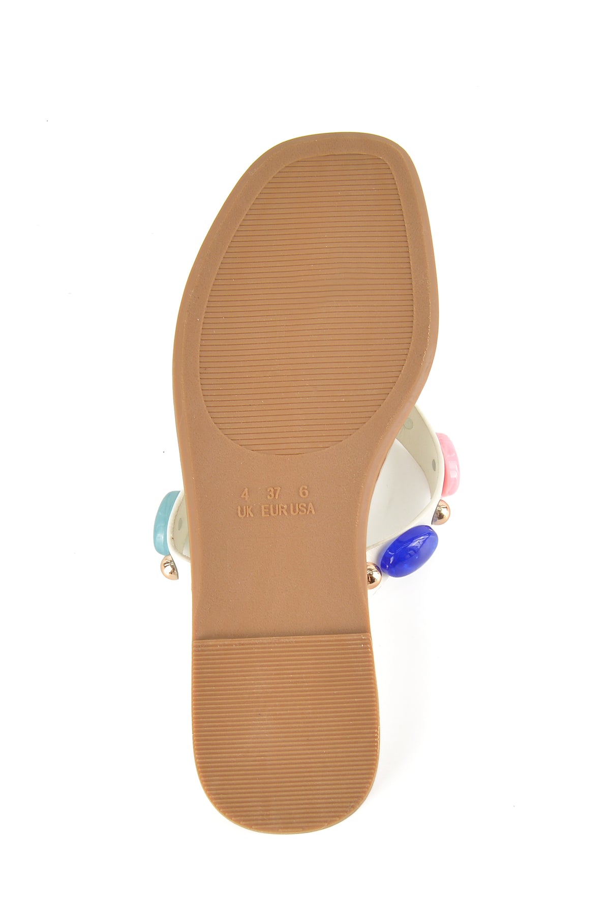 MIA DIVA Colorful Gem Thong Flat Sandals Fuma 25103