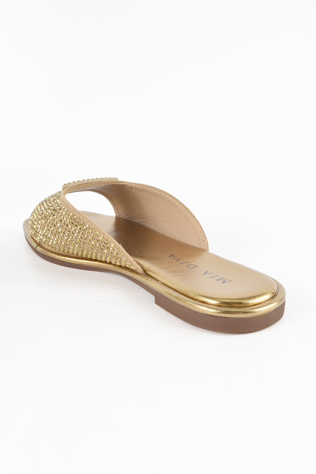 MIA DIVA Rhinestone Flat Sandals Linda 2565