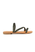MIA DIVA Crystal Strap Flat Sandals Selina 2575