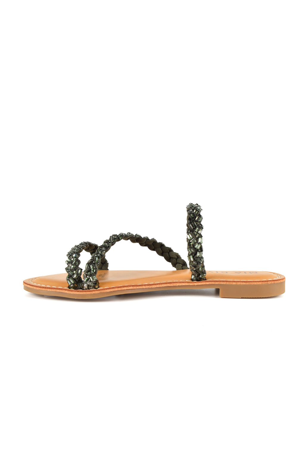 MIA DIVA Crystal Strap Flat Sandals Selina 2575