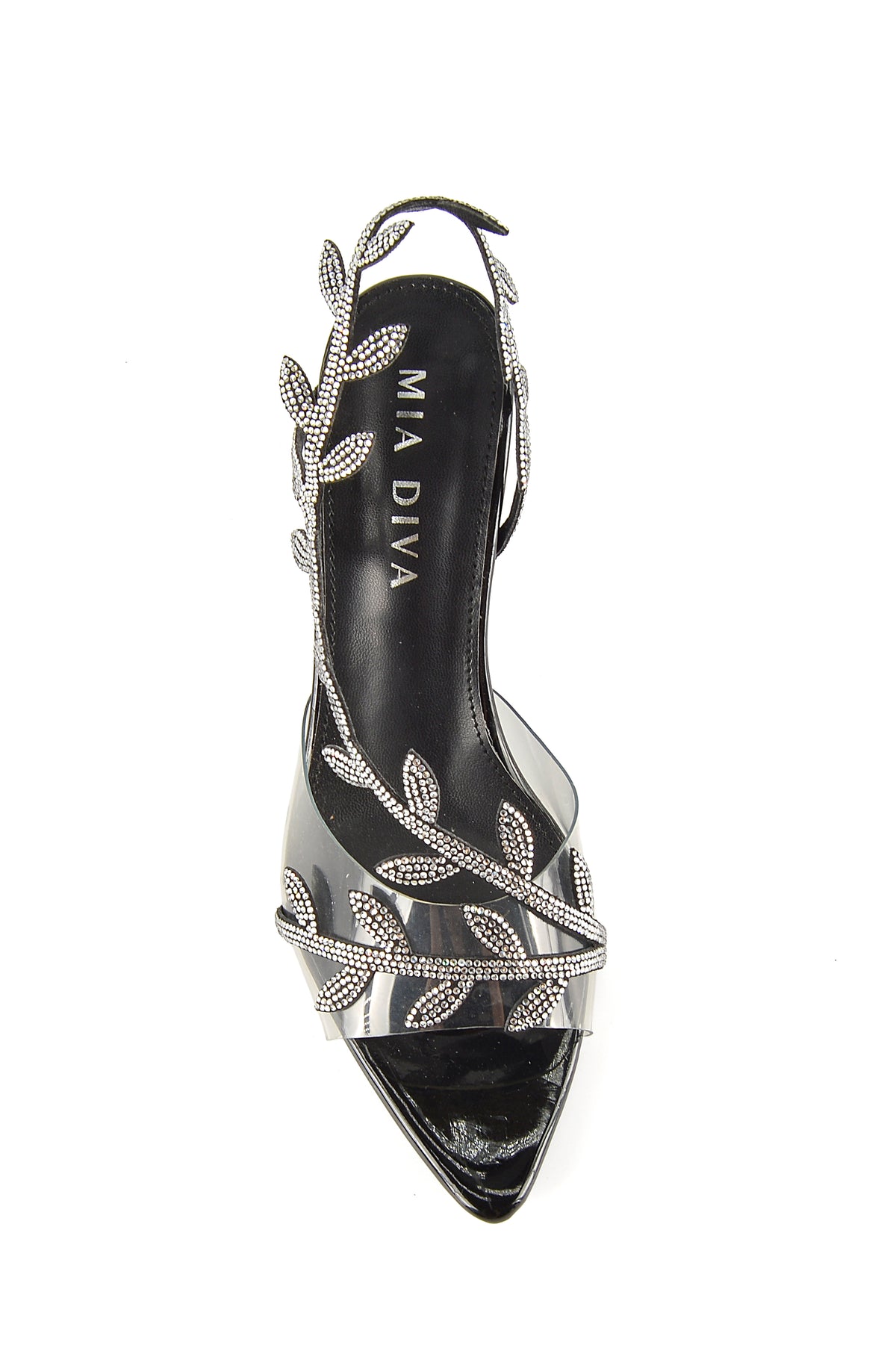 MIA DIVA Crystal  Stiletto Heeled Sandals Senara 2564