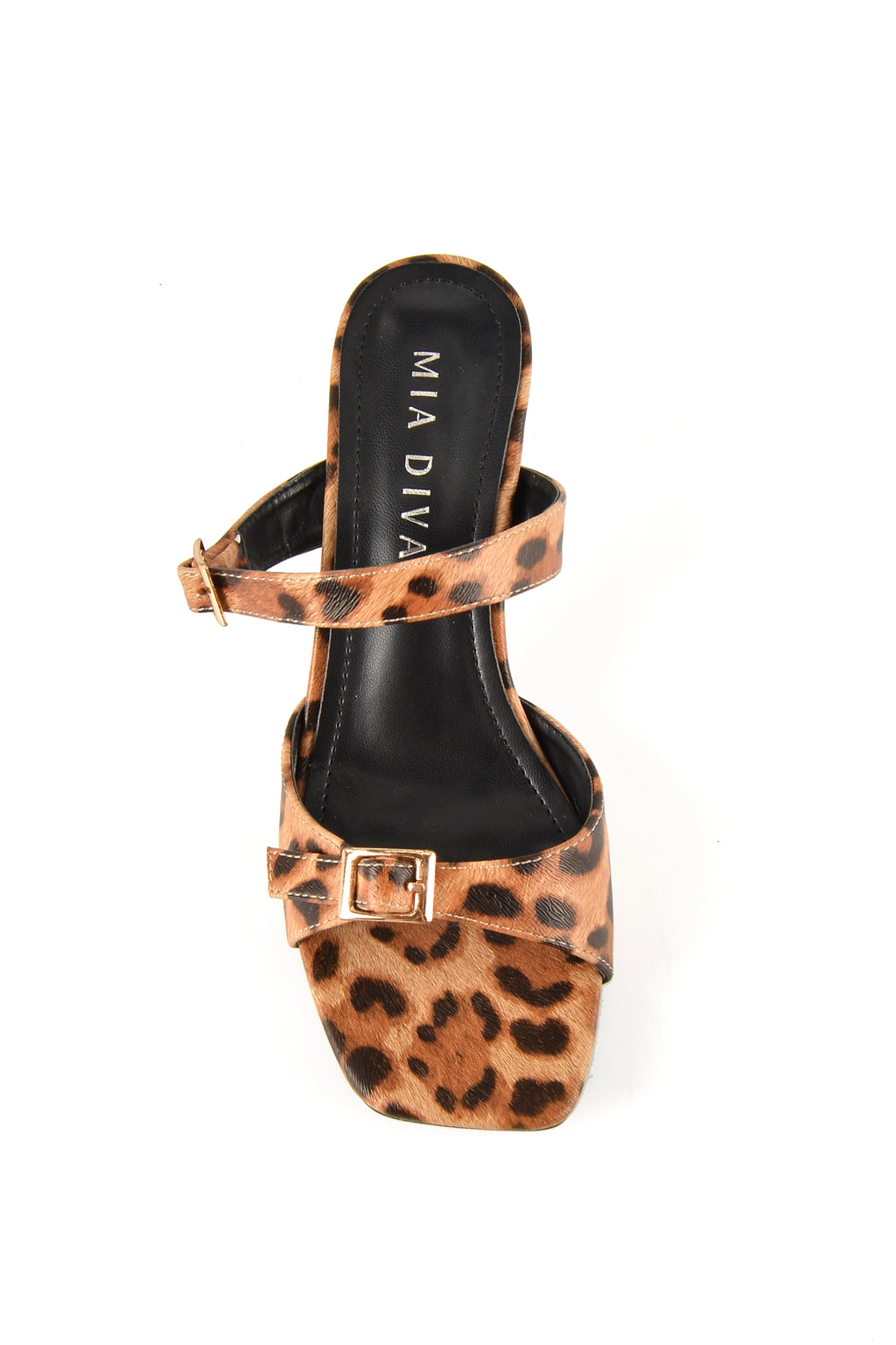 MIA DIVA Double Buckle Strap Heeled Elegance 26028