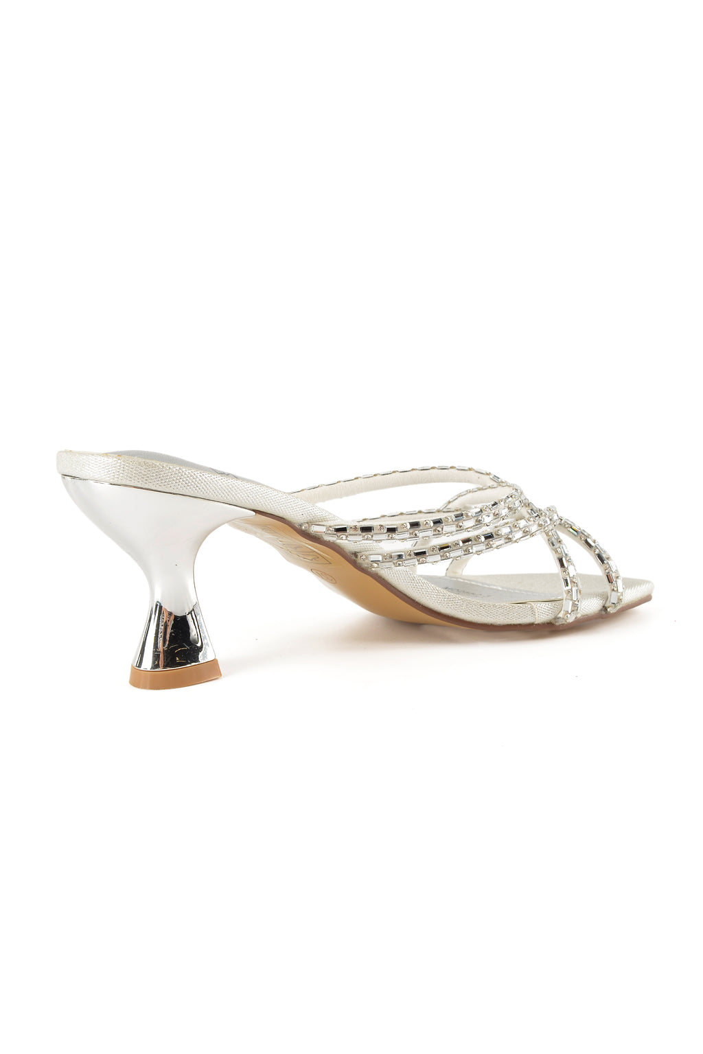 MIA DIVA Rhinestone Strappy Heeled mules Vivine 2552