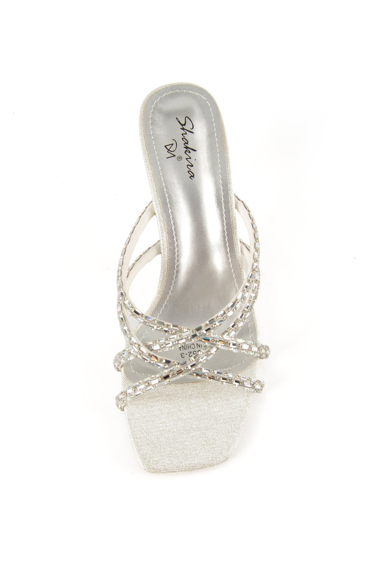 MIA DIVA Rhinestone Strappy Heeled mules Vivine 2552