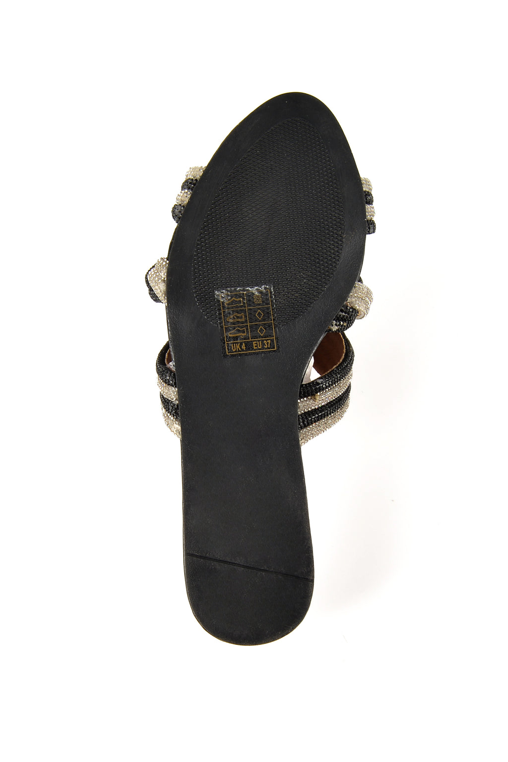 MIA DIVA Crystal Multi Strap Flat Sandals Likya 2560