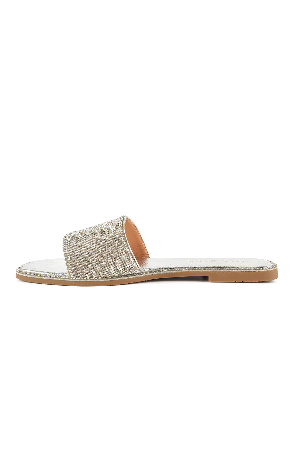 MIA DIVA Metallic Silver Sandals Nanami 2511