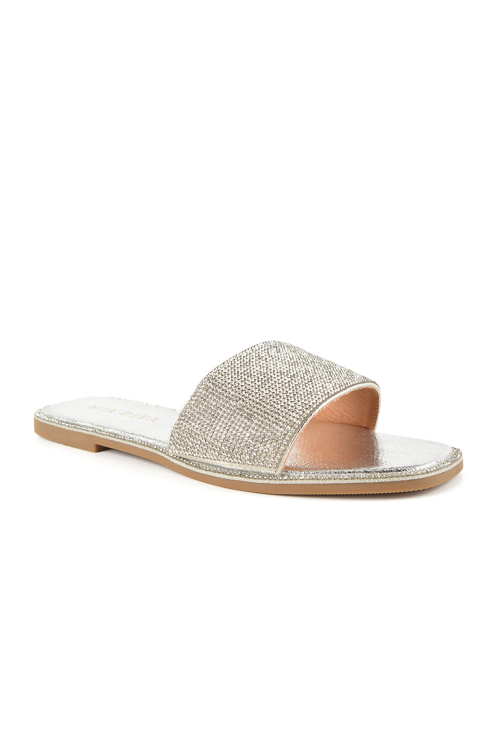 MIA DIVA Metallic Silver Sandals Nanami 2511