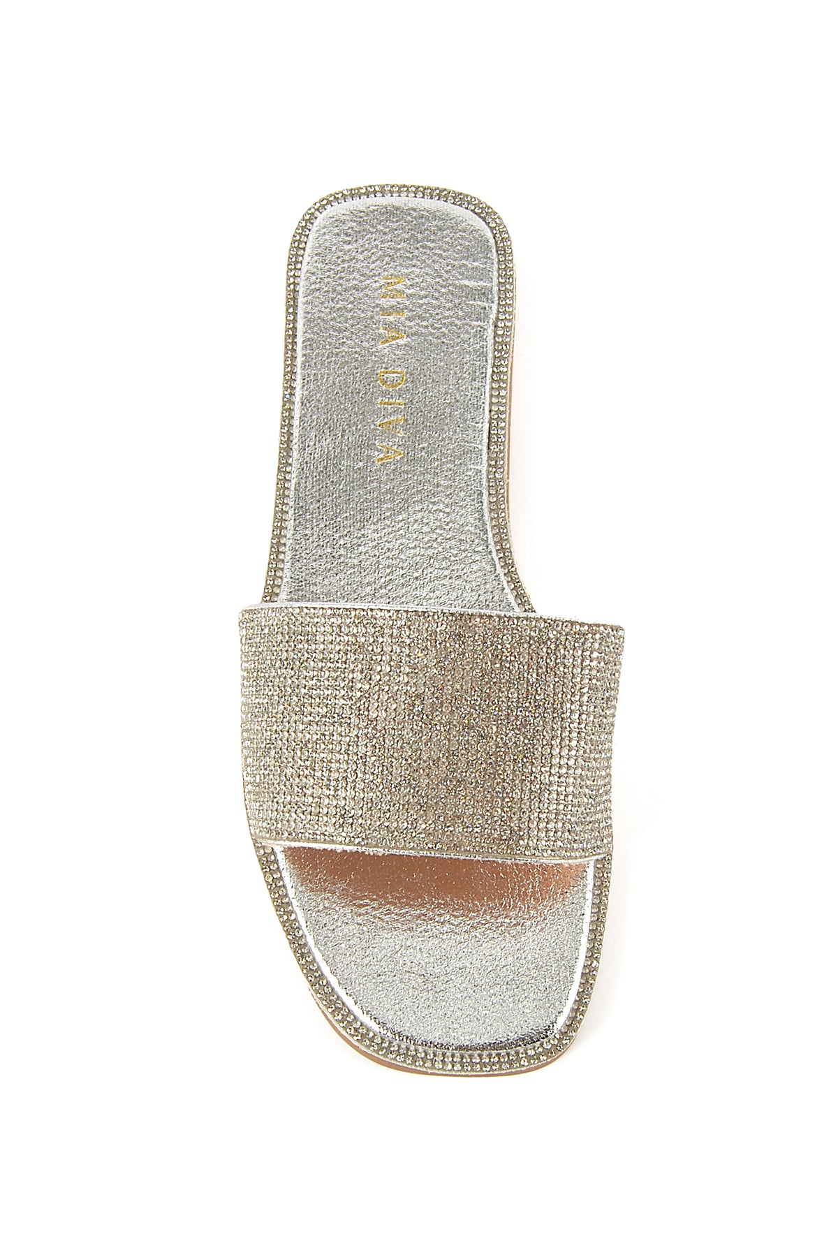 MIA DIVA Metallic Silver Sandals Nanami 2511