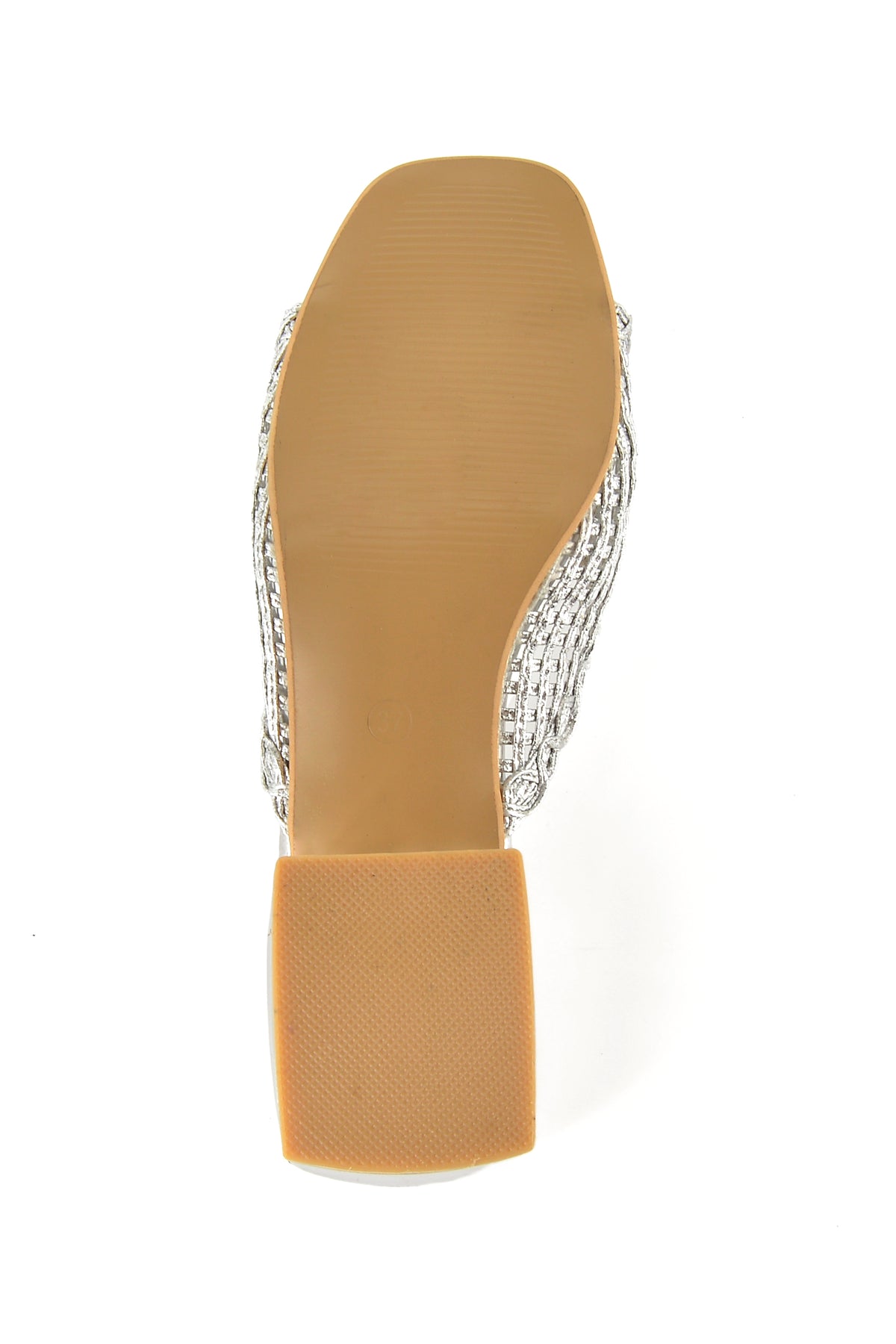 MIA DIVA Crystal Buckle Woven Mules Moria 25109