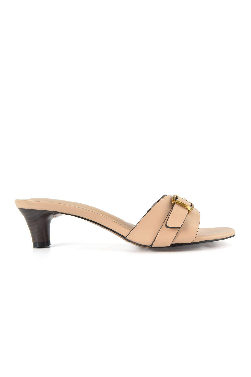 MIA DIVA Gold Buckle Detail Heeled sandals Lora 2577