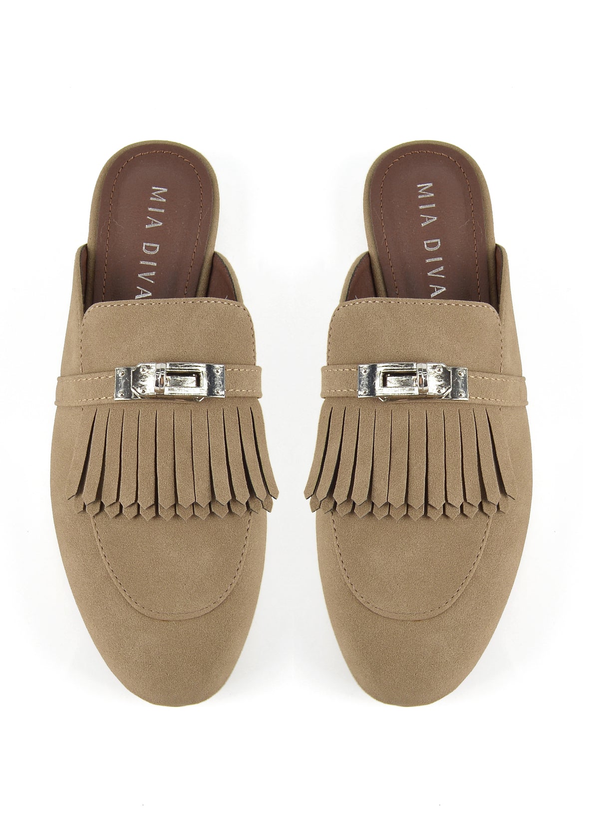 MIA DIVA Fringe Loafer Mules Casana 25135