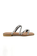 MIA DIVA Multi Straps Crystal Sandals Linan  2526
