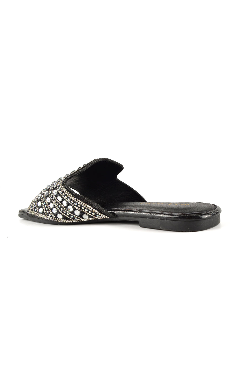 MIA DIVA Rhinestone Flat Slide Sandal Lucca 2539