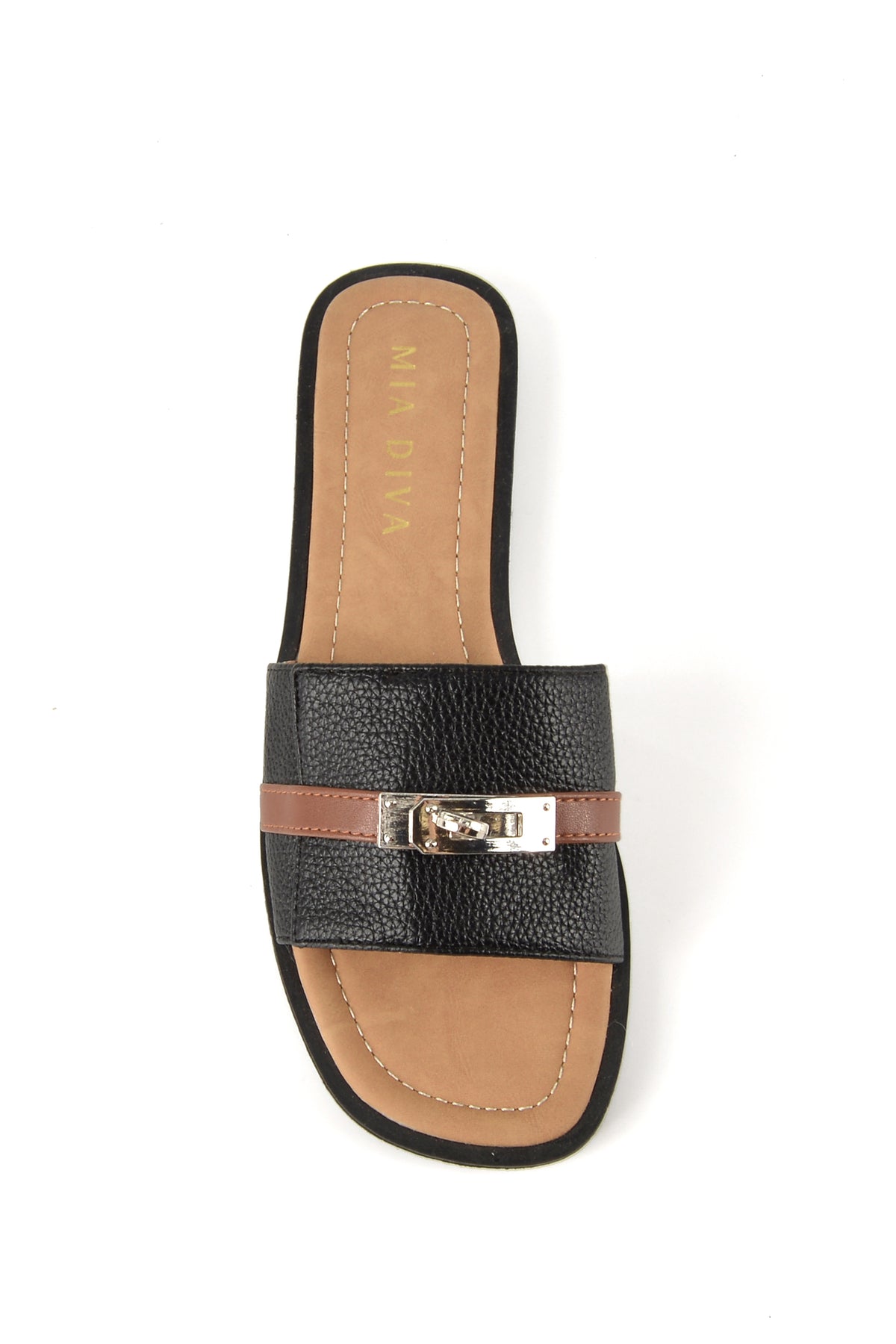 MIA DIVA Classic Buckle Accent Flat Andria 2505