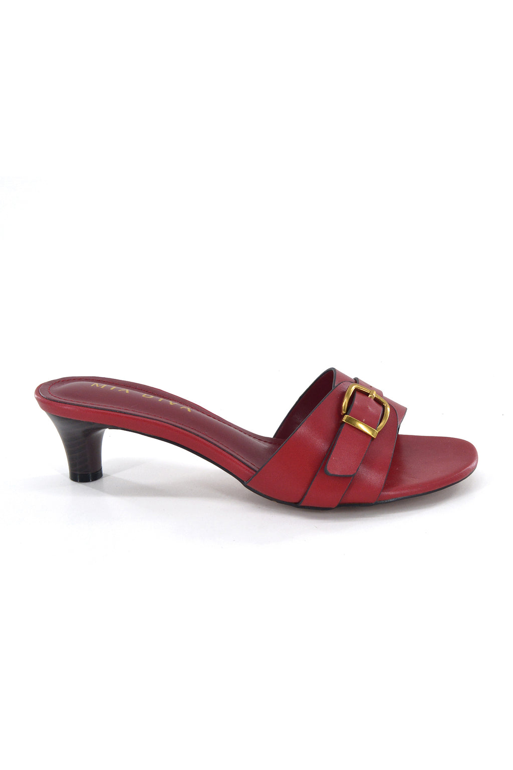 MIA DIVA Gold Buckle Detail Heeled sandals Lora 2577