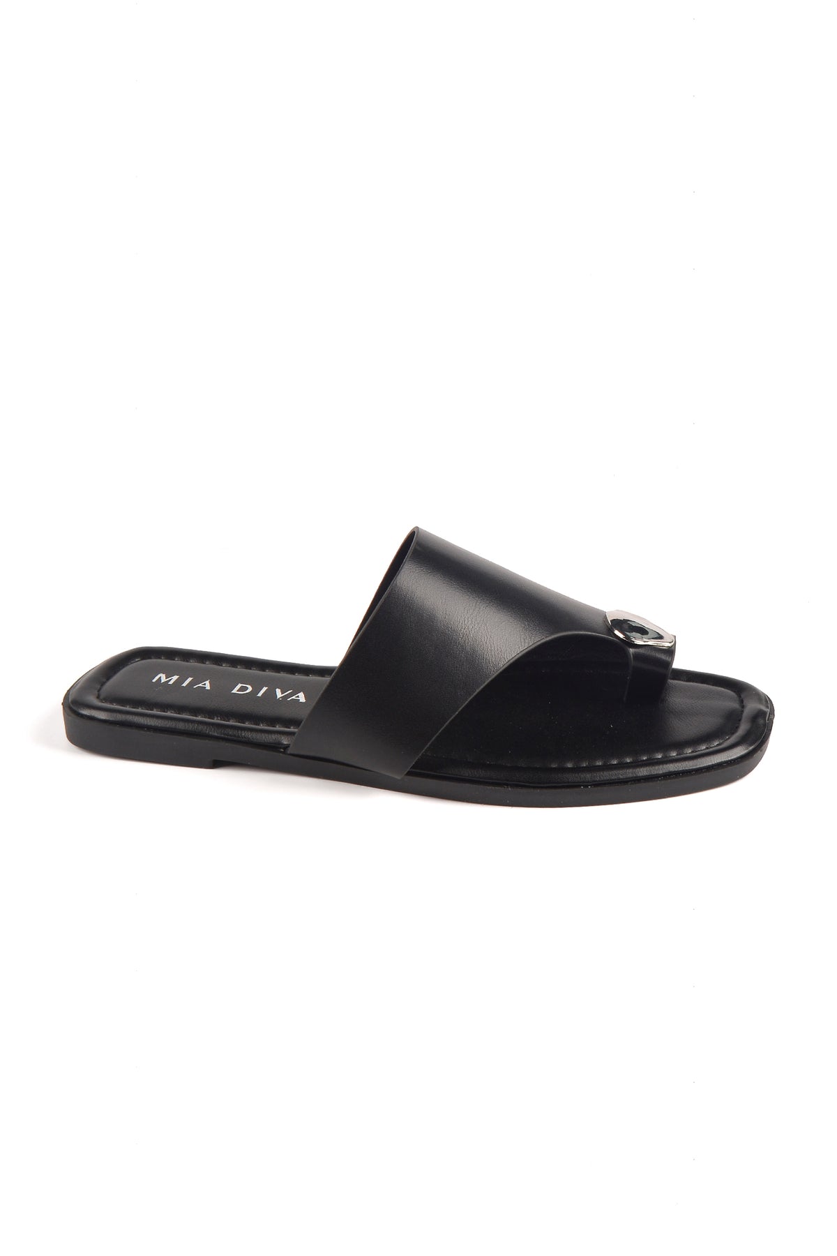 MIA DIVA Metallic Toe Ring Flat Sandals Rocky 25173